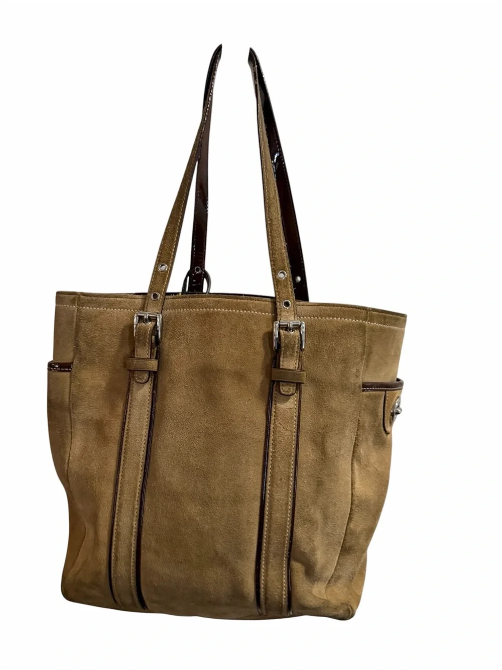 Coach Y2K Suede Hampton Tote Bag